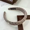 Diadema de Felpa Estilo Francés Retro con Letras y Lunares, Diadema Simple y Versátil de Parte Superior Alta para Mujer, Nuevo y Elegante Accesorio para el Cabello