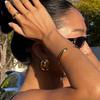 Pendientes geométricos de titanio y acero Jieding europeos y americanos pendientes para mujer de lujo ligero con sentido de alta gama no se decoloran acero inoxidable joyería transfronteriza