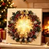 Pintura de Diamantes Navideña Transfronteriza DIY Pintura de Perlas Pintura de Diamantes de Papá Noel para el Día del Maestro y Navidad