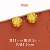 Accesorios Dorados de Color Duradero DIY Joyería Cuentas Espaciadoras de Monedas de Oro Antiguas Cuentas de Nube Ruyi Cubo Cuentas para Tejido de Pulseras