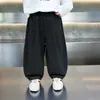 Calça masculina coleção primavera 2026 novo estilo coreano calça curva legal e estilosa para meninos pequenos calça esportiva bonita para meninos primavera e outono