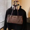 Bolso Grande de Alta Gama Retro Transfronterizo 2025 Nueva Moda para Mujer Viajera de Negocios Hombro Axila Bolso Tote