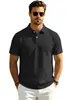 Camisa polo de jacquard con solapa para hombre de manga corta, transfronteriza para Amazon verano comercio exterior, color liso, casual, holgada, texturizada, transpirable