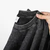 Camiseta de Algodón Puro Lavada y Desgastada Talla Europea 260g, Top Holgado Oversize Vintage para Hombre con Hombros Caídos y Manga Corta Personalizado
