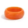 Joyería Transfronteriza Europea y Americana, Pulsera Abierta de Moda Lujo Ligero Rojo Brillante, Pulsera de Resorte Curvado de Diseño Simple para Mujer