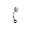 Transfronterizo Nuevo Acero Inoxidable Perforado Garra de Dragón Cuentas Tachuelas para Cejas Tachuelas para Hélice de Oreja Joyería Personalizada de Piercing con Cuentas de Dragón Tachuelas para Cejas Anillos para Cejas