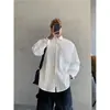 Vento Maduro Leve 2025 Primavera e Outono Novo Design Textura Sensorial Nicho Versão Larga Manga Longa Solta Camisa Duffy Bonita Masculina Tendência