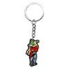 Serie de Halloween Más Vendida Transfronteriza Dibujo Animado Goma Suave de PVC Llavero de Metal Colgante para Bolso Accesorio Decorativo Pequeño DIY