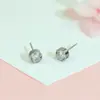 Pendientes de circón blanco para mujer, pequeños, de moda, con incrustaciones de circón, pendientes para mujer, estilo frío, pendientes para el cartílago del oído, venta al por mayor