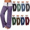 Ebay Amazon wish populares pantalones deportivos de yoga de costura europea y americana de secado rápido para exteriores casuales de pierna ancha