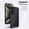 Adecuado para Samsung S26Fe Funda Magnética de Fibra de Carbono para Teléfono S25Ultra Cubierta Completa Recubierta de Cuero A27 Funda Protectora Anticaídas