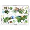 Nuevas pegatinas de pared con forma de maceta de plantas eólicas INS para sala de estar, dormitorio, fondo, pegatinas decorativas, comercio exterior, pegatinas extraíbles de PVC.