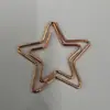 Clipes de papel de nota musical de desenho animado, clipes de papel em formato de elemento musical, clipes de papel galvanizados em ouro rosa, materiais de papelaria para escritório