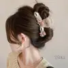 Presilha de Garra de Pelúcia Outono e Inverno Fofa Desenho Animado Presilha de Cabelo para Mulheres Grande Parte de Trás da Cabeça Presilha de Tubarão para Cabelo Grampo de Cabelo Grampo de Cabelo