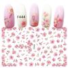 Nuevas pegatinas para uñas transfronterizas con diseño de flores de primavera, mariposas y conejos.