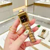 Nueva Moda Más Vendida Estilo Vintage Moda para el Hogar Reloj de Pulsera de Cuarzo para Mujer Reloj con Correa de Acero Venta al por Mayor Reloj de Pulsera con Superficie de Espejo Cuadrado Venta al por Mayor