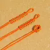Anillo de Tirar Plano Nudo Plano Hilo de Oro Tejido a Mano Anillo de Tirar Falso Accesorios para Joyería DIY Anillo de Tirar para Collar Pulsera Lanyard Cuerda Venta al por Mayor