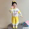 Conjunto de Sudadera para Niña Estilo Primavera y Otoño 2026 Nuevo Moda Elegante para Niños Manga Larga Otoño Niña Bebé Casual Conjunto de Dos Piezas