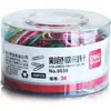 Deli 0038 Suministros de Oficina Deli Tubo Paquete de 160 Clips de Papel de Colores Caja de Clips de Papel Set