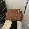 Bolsa de Grande Capacidade Outono e Inverno 2023 Nova Moda Retrô Versátil Corrente Ombro Transversal Tote High-End para Trabalho