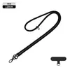 Alça de Ombro Popular Transfronteiriça com Botão Duplo para Câmera Celular Trançada Anti-Queda Corrente Dopamina para Celular Cordão Longo para Capa de Celular