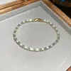 Pulseira de flor oval em zircônia, luxo leve, alta qualidade, elegante, design único, acessório feminino versátil