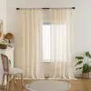 Cortinas Jacquard para Tela de Janela Sala de Estar Quarto Varanda Renda Flor Pastoral Tecido de Cortina de Gaze Fabricante Amazon Atacado