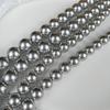 Cuentas de vidrio de imitación de perla Shijia 616 color gris lino agujero recto accesorios DIY 2-14 mm cuentas sueltas realmente muchos colores de cáñamo