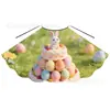 Fábrica Europea y Americana de Capas de Pascua Hechas a Medida para Niños, Capas con Lazo Estampado de Huevo de Conejo para Actuaciones, Accesorios para Niños