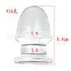 6.0cm Cuerno de Buey Corazón de Melocotón Vidrio Transparente Tapón Anal Ampliación Trasera Masturbación Suministros Sexuales una generación de cabello