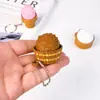Alivio del estrés cono de helado de antorcha impreso en 3D botón de alivio del estrés teclado mecánico presión de dedo ventilación colgante de llavero