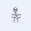 Yiyang transfronterizo Europa y Estados Unidos personalidad lazo amor clavo de hueso de la oreja moda micro incrustado estrellas circonita aretes nueva joyería