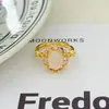 Anillo Abierto Cepillado Vintage Italiano Nicho de Gama Alta Exquisito Moderno Retro Personalidad Anillo