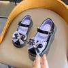 Zapatos Lolita Dulces para Niñas 2026 Nuevos Zapatos Pequeños de Cuero Lolita Versátiles Zapatos Kuromi Morados
