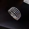 Pulseira Aberta Flor de Zircônia Estilo Luxo Leve, Pulseira Versátil Exquisita Francesa, Joias de Nicho de Alta Qualidade da Moda Atacado