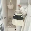 Falda de verano estilo coreano, fresca y elegante, estilo utilitario para niñas, nueva y moderna, con bloques de color, versátil, deportiva y casual