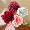 Pinza para el cabello con flor de peonía antigua de alto valor, nueva, con clip lateral de hada, tocado con flores, accesorios de ambiente, accesorios para el cabello con foto