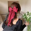 Horquilla con lazo grande, pinza roja para el pelo, cuerda para el pelo para mujer, red de hadas, tarjeta roja para el pelo, parte posterior de la cabeza, accesorios negros para el pelo