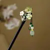 Horquilla Antigua de Imitación de Sándalo de Alta Calidad Broche Elegante para el Cabello Borla de Madera Accesorios para el Cabello Paso a Paso Hanfu Cheongsam