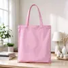 Bolsa Tote de Lona Personalizada para Trabalho e Deslocamento Bolsa de Armazenamento Portátil Grande Capacidade Bolsa de Lona em Branco Impressão de Logo Feita Sob Medida