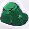 Lentejuelas Redondas de Color Láser de 30 mm con Borde Perforado, Decoración Grande para Coser a Mano