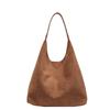 Bolsa Casual Simples Feminina 2024 Nova Outono Grande Capacidade Bolsa de Ombro Textura de Alta Qualidade Bolsa Tote para o Dia a Dia