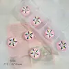 Donas Redondas de Colores Goteando Aceite Cuentas de Vidrio Pulsera Hecha a Mano DIY Cadena para Teléfono Móvil Material Accesorios de Joyería
