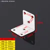 Código de Esquina de Acero Inoxidable Ángulo de Hierro/Soporte para Placa de Estante Soporte en Forma de L Conector Triángulo Pieza de Hierro Soporte de Código de Esquina de Ángulo Recto de 90 Grados