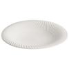Plato de Porcelana Blanca Camino de Sombra Giratorio Plato Doméstico Sentido de Alta Calidad Hotel Restaurante Sentido Ritual Vajilla Parte Trasera Cuenco Poco Profundo Tazón para Sopa
