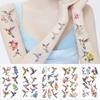 Nuevo tatuaje de pájaro de acuarela de dibujos animados, impermeable, regalo para fiesta, pegatinas divertidas para la cara, venta al por mayor transfronteriza