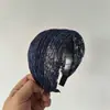 Diadema Sencilla de Ala Ancha, Accesorio para el Cabello de Corona Alta, Pasador Elegante, Diadema Dentada de Encaje Reductora de Edad para Cubrir Canas