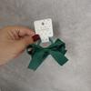 Cuerda para la Cabeza de Bebé Simple Hecha a Mano Original Verde Oscuro Mini Lazo Pequeño Cuerda para el Cabello de Niña Pequeña Cuerda para el Cabello Tendón de Goma Adorno para la Cabeza