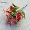 Flores Artificiales de Crisantemo Pequeño Multicolor Multicabezal Flores Falsas para Boda Muebles para el Hogar de Pie en Sala de Estar Decoración Floral de Boda Flores Falsas