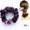 Scrunchie de cetim plissado estilo coreano para mulheres, novo modelo 2026, alta elasticidade, prendedor de cabelo durável, faixa de cabelo, acessório de cabelo elástico